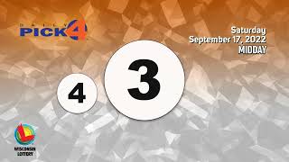 Wisconsin Lottery Midday Draw 09/17/2022