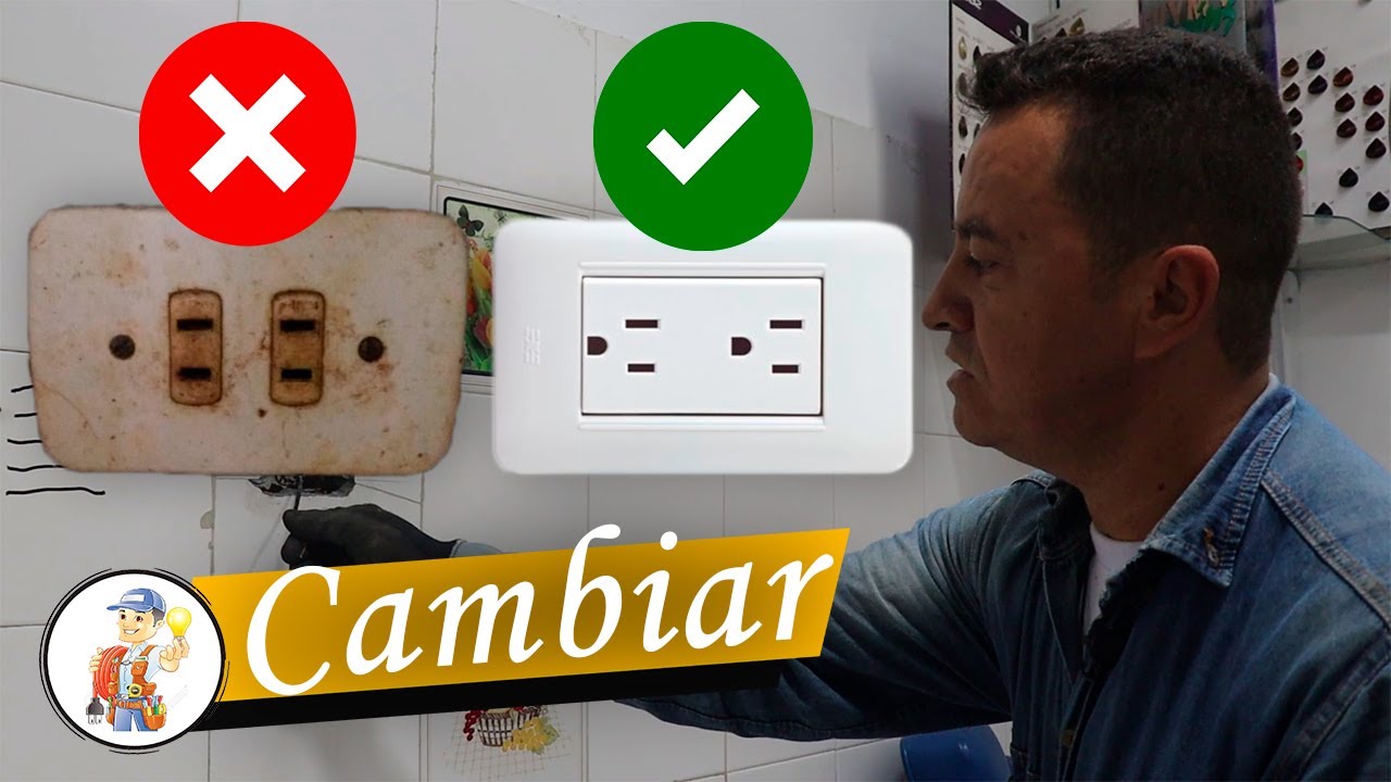 Como Cambiar Un Tomacorriente Facil Y Rapido // Curso De Electricidad ...