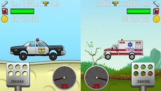 Hill Climb Racing,Police Car Vs Ambulance-Gameplay great make for Kid #99