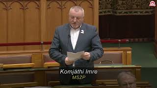 MSZP | Komjáthi Imre interpellációja a Parlamentben - 2023.02.27.