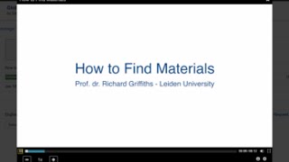 How to Find Materials