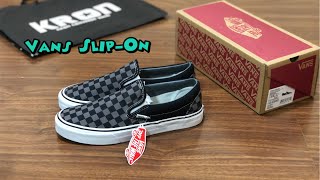 Vans Slip-On Checkerboard Black/Pewter