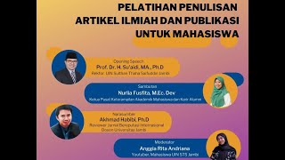 Pelatihan Penulisan Artikel Ilmiah dan Publikasi