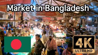 【4K Walk in Bangladesh】Amazing Local Market in Chittagong (Chattogram) Bangladesh