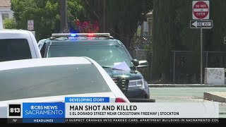 Man shot, killed in Stockton near Crosstown Freeway