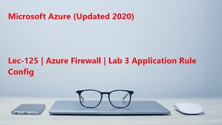 Lec-125 Azure in Hindi 103 & 104 - Azure Firewall - Lab 3 Application Rule Config