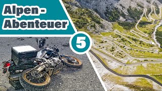 Sturz mit Motorrad | Stilfser Joch | Motorradabenteuer in den Alpen | 5/5 | 🌄 | Gaviapass