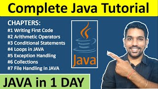 Complete Java Tutorial for Beginners in 1 Day | Full Java Course