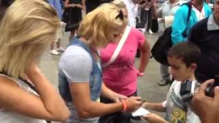 Natasa Douchev-Janics olympic champion signing autographs in Budapest (13.08.2012.)