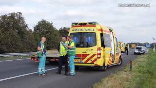 Gewonden en ravage op de A37