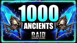 We pulled EXACTLY 1000 ancient shards for the 2x ... ⁂ Raid: Shadow Legends