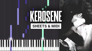 Kerosene - Crystal Castles - Piano Tutorial - Sheet Music & MIDI