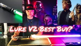 Luke V2 Lightsaber Best Buy TXQ SNV4 Pro Review Bluetooth Star Wars ROTJ Vaders Vault CC Sabers