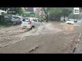 heavy rains lash chandigarh surrounding areas roads inundated motorists left stranded