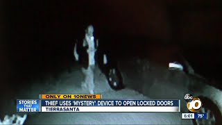 Thief uses mystery device to open locked doors