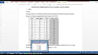 Uji t untuk Penelitian Perbandingan Dua Sampel yang Saling Bebas dengan SPSS