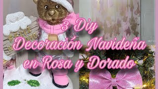 Navidad 2024 ⚜️ Diy Decoraciónes Navideñas 🩷 Super Económicas y Glam