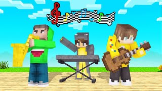 Starting My OWN MUSIC BAND In Minecraft!