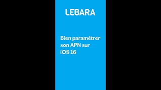 Lebara : Comment paramétrer l'APN de son Iphone !