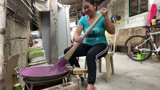 Masakit sa braso kakahalo(ube halaya)#subscribers