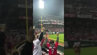 カープ対阪神！西川選手サヨナラヒット⚾️