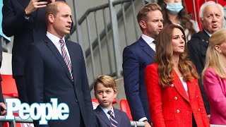 Prince George Twins with Prince William in Colorful Ties to Cheer on England's Soccer Team | PEOPLE