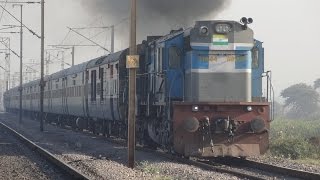 LKO WDM3D 12535 LUCKNOW - RAIPUR GARIB RATH EXPRESS - INDIAN RAILWAYS