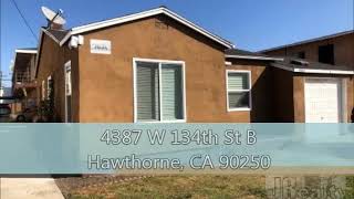 4387 W 134th St B Hawthorne, CA 90250