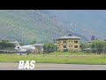 Bombardier Challenger 3500 landing at Paro International Airport