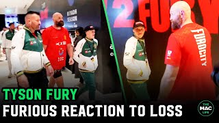 Tyson Fury FURIOUS REACTION to Usyk loss: \