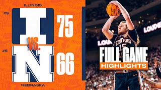 #9 Illinois at #5 Nebraska | Full Game Highlights 2/1/26