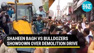 Shaheen Bagh erupts after bulldozers arrive for demolition drive; SC to hear matter shortly