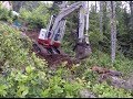 Blazing New Trails with Mini Excavator - Off Grid Cabin - Part 1 Blazing New Trails with Mini Excavator - Off Grid Cabin - Part 1