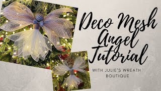 Deco Mesh Angel  Tutorial | Angel Tutorial | DIY Christmas Angels | Easy Christmas Decor