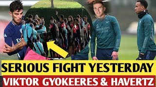 🔴Tensions Rise at Arsenal Training Ground: Gyökeres and Havertz Clash