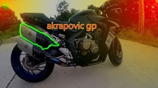 รีวิวท่อทรง akrapovic gp1 กับcbr650f