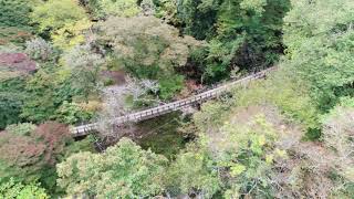 平成３０年11月2日茨城県高萩市花貫渓谷紅葉空撮