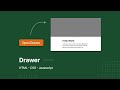 Drawer - HTML CSS Javascript