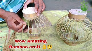 Wow Amazing 👌😲👌 How to make Bamboo Globe hanging lamp. 🛋️