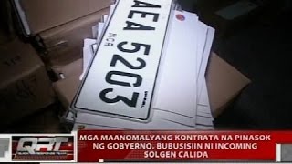 Mga maanomalyang kontrata na pinasok ng gobyerno, bubusisiin ni incoming Solgen Calida