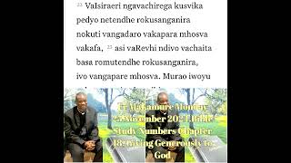 Fr Makamure Monday 25 November 2024.Bible Study Numbers Chapter 18, Giving Generously to God