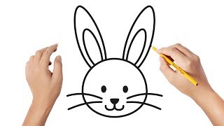 Cómo dibujar un conejo 🐰 | Dibujos sencillos