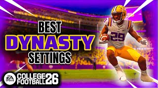 The BEST Dynasty Settings & Sliders for Realism in EA College Football 26