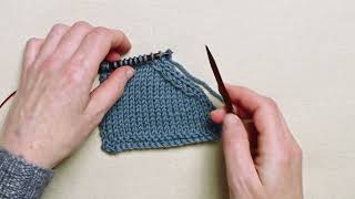 How to create a left leaning double decrease - SK2P