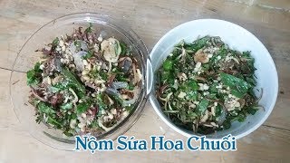 |Mẹo Vặt| Ẩm Thực| Hướng Dẫn Làm Nộm Sứa Hoa Chuối
