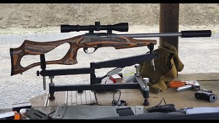 Remington 597 - Quick overview and some gong shooting at 100m