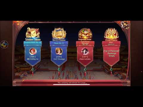 Strategy and Guide for higher score on CME aka Call Me Emperor Imperial Feast Event