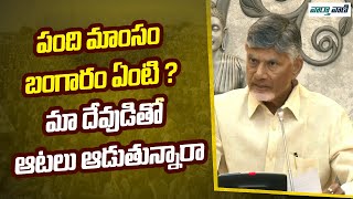 Chandrababu | పంది మాంసం బంగారం ఏంటి ? మా దేవుడితో ఆటలు ఆడుతున్నారా | Vaarthavaani