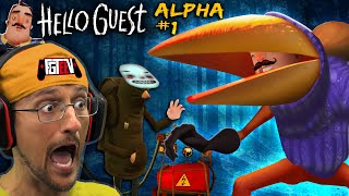 New HELLO NEIGHBOR the CROW GAME! (FGTeeV Hello Guest Alpha 1: The Never Ending Gameplay )