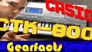 Casio CTK-800: Big demo, tour and review